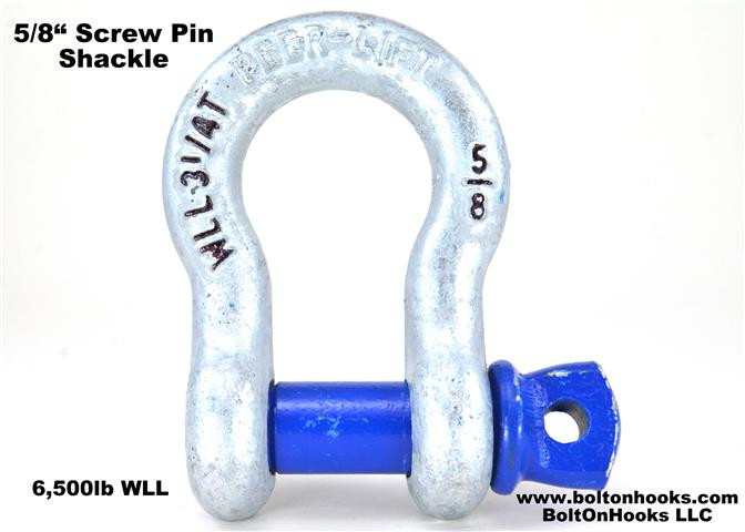 5/8″ Screw Pin Shackle