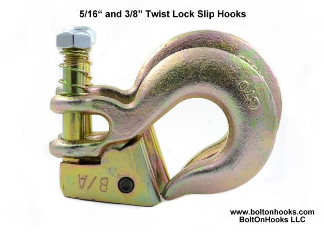5/16 Twist Lock© Slip Hook - BoltOnHooks LLC