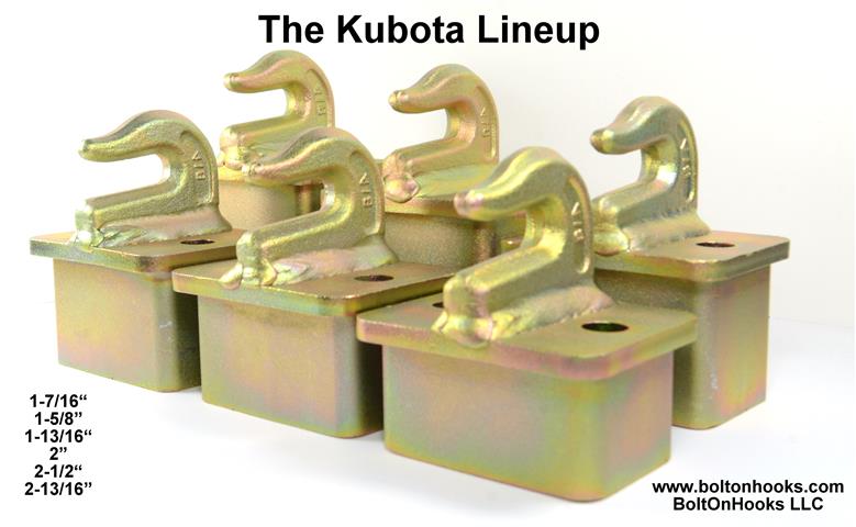 Kubota™ Pin-On Buckets - BoltOnHooks LLC