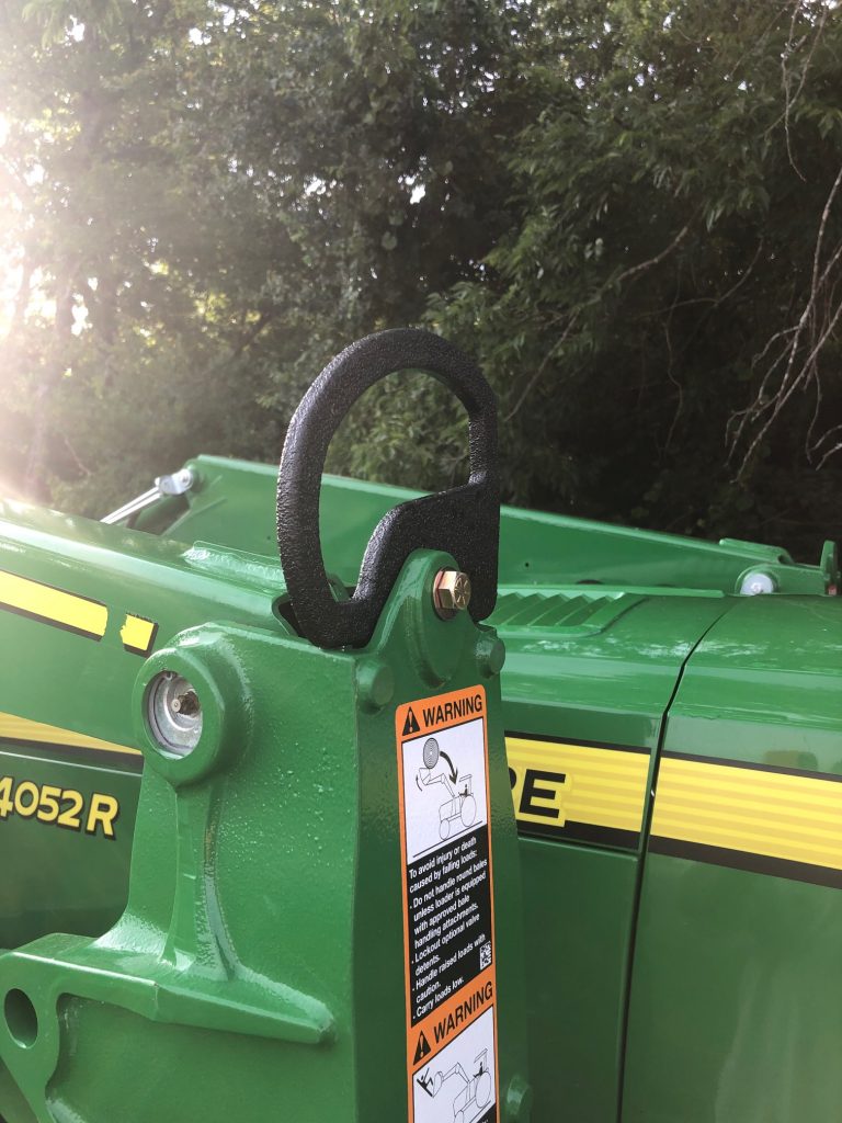 Loader Grab Handle JD H180, 440R and 400CX Loaders BoltOnHooks LLC