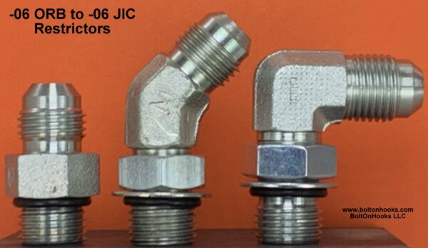 .030" Flow Restrictor, -06 JIC to -06 ORB