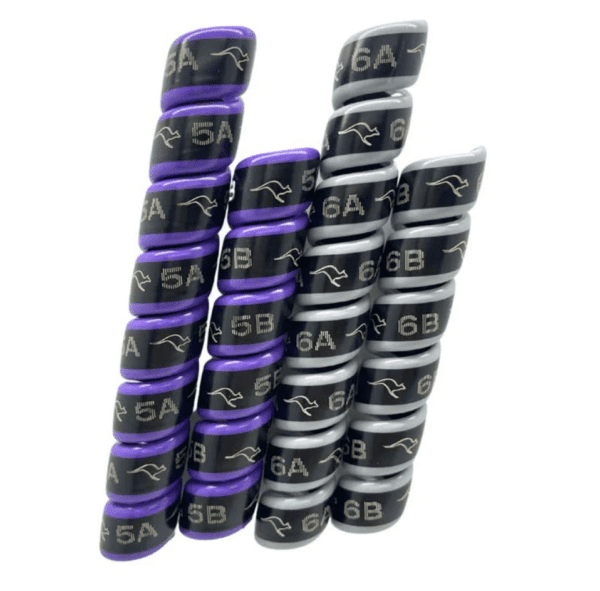 Outback Wrap Hydraulic Hose Markers: 2-Pair Purple/Gray